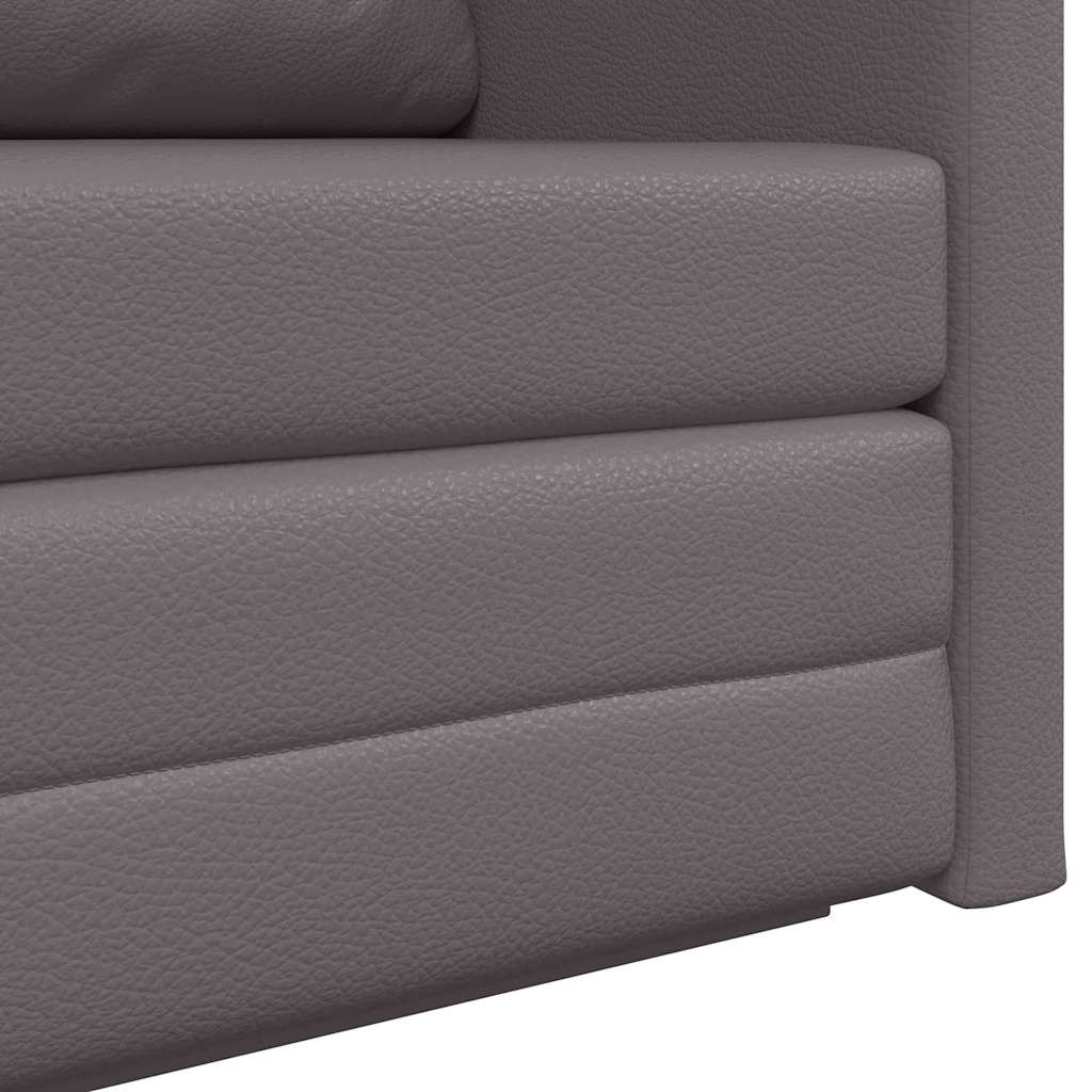 Sofá-Cama Cinzeto 124 x 71 x 78 cm Couro Artificial