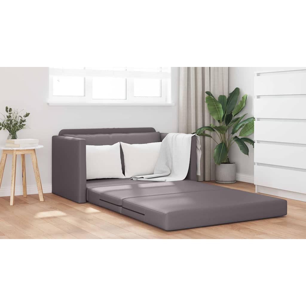 Sofá-Cama Cinzeto 124 x 71 x 78 cm Couro Artificial