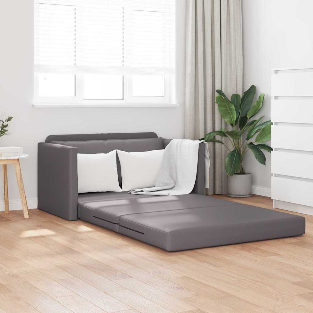 Sofá-Cama Cinzeto 124 x 71 x 78 cm Couro Artificial