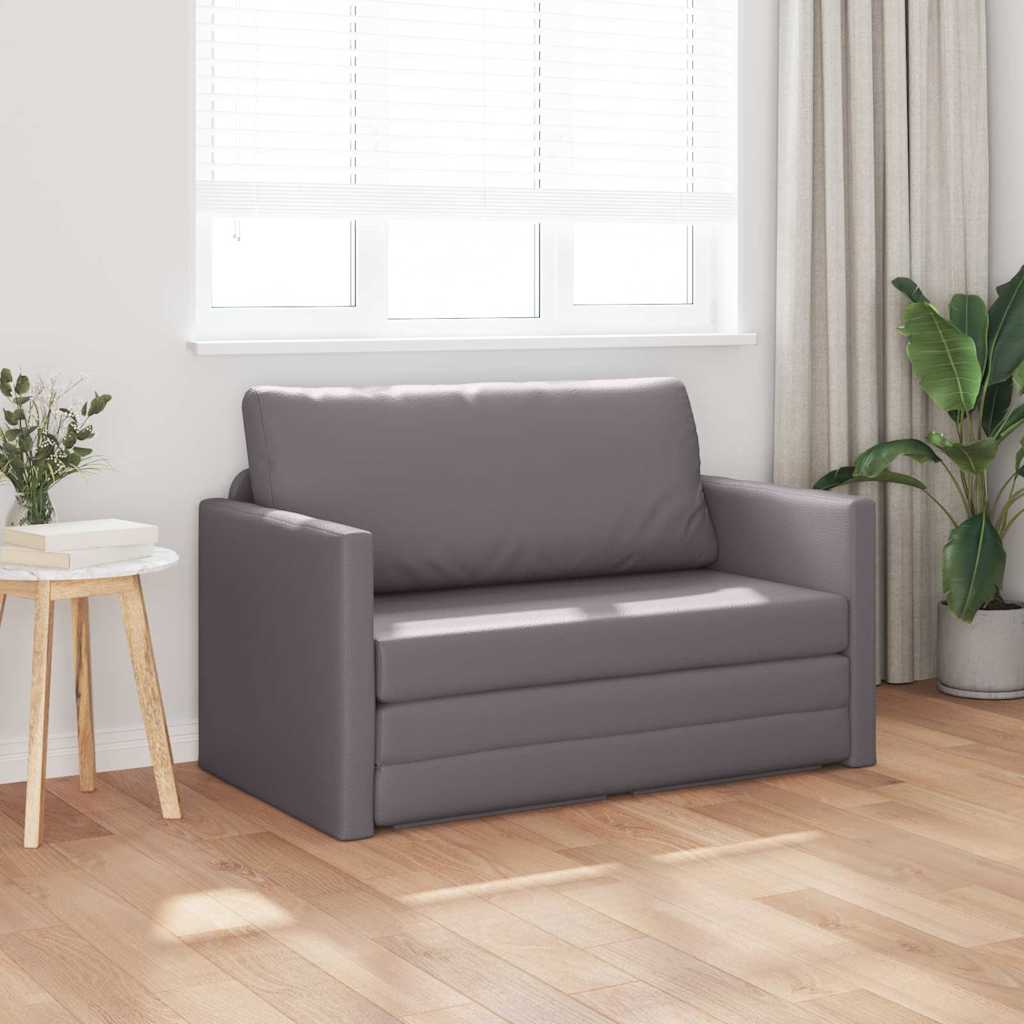 Sofá-Cama Cinzeto 124 x 71 x 78 cm Couro Artificial