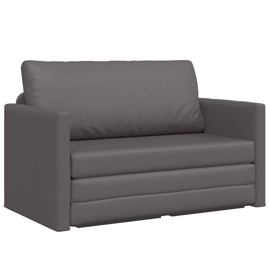 Sofá-Cama Cinzeto 124 x 71 x 78 cm Couro Artificial
