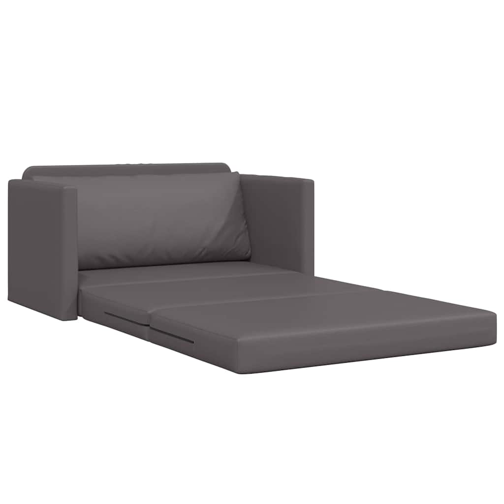 Sofá-Cama Cinzeto 124 x 71 x 78 cm Couro Artificial