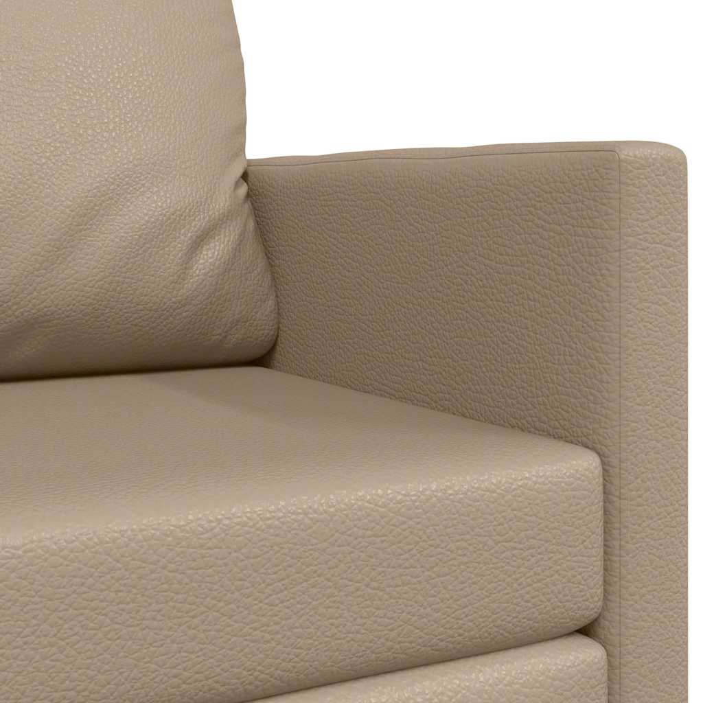 Sofá-Cama Cappuccino 124 x 71 x 78 cm Couro Artificial