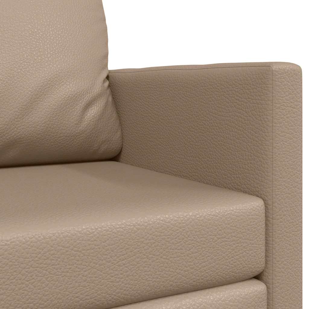 Sofá-Cama Cappuccino 124 x 71 x 78 cm Couro Artificial