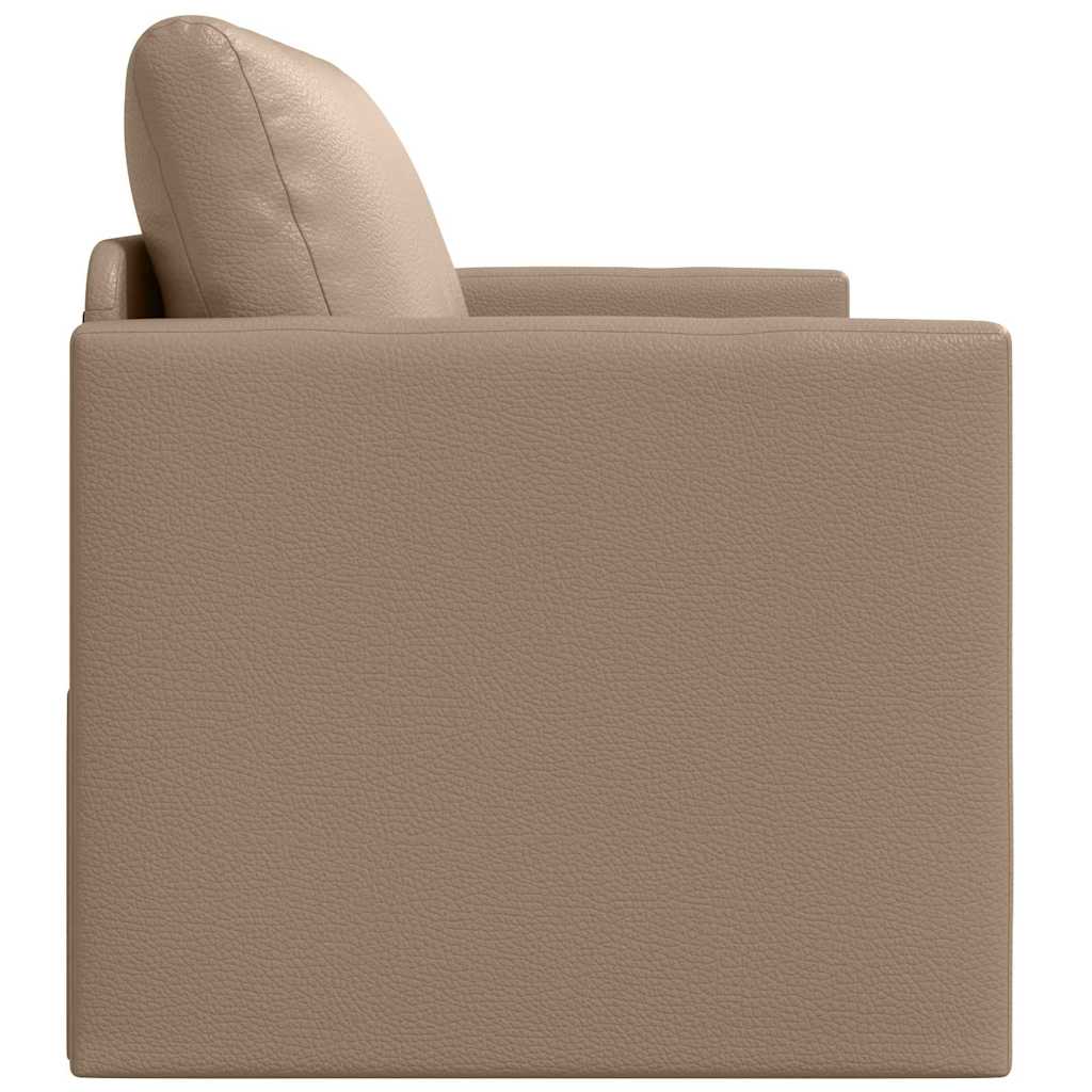 Sofá-Cama Cappuccino 124 x 71 x 78 cm Couro Artificial