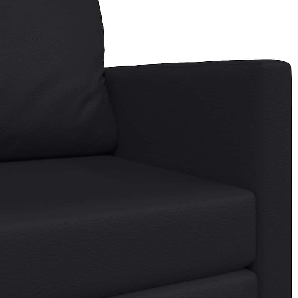 Sofá-Cama Preto 124 x 71 x 78 cm Couro Artificial