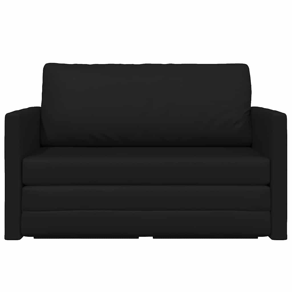 Sofá-Cama Preto 124 x 71 x 78 cm Couro Artificial