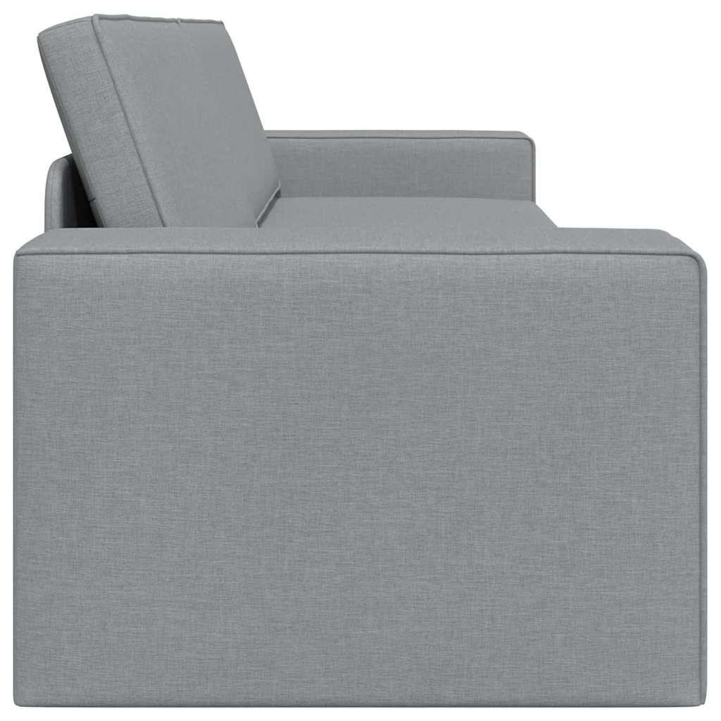 Sofá-cama de chão Cinzento-claro 245 x 78 x 77 cm tecido