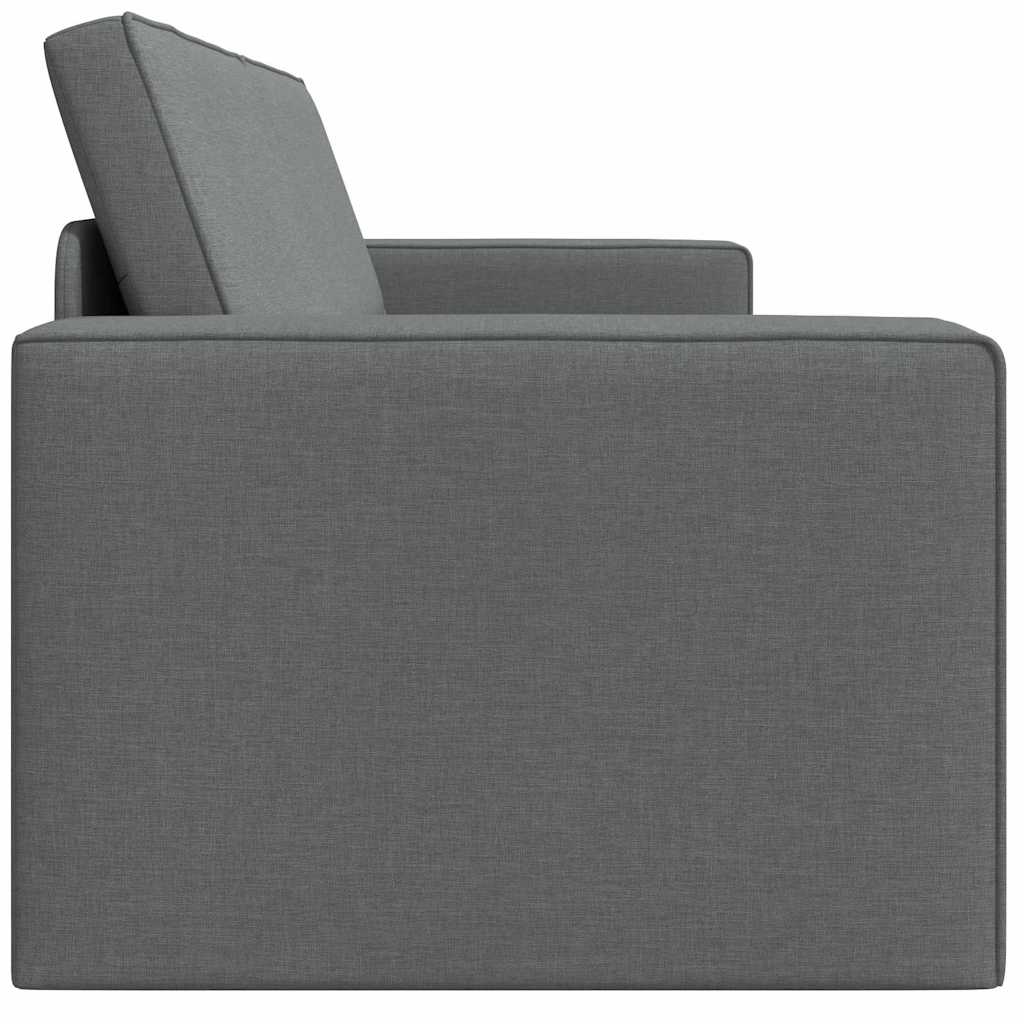 Sofá-cama de chão Cinza Escuro 245 x 78 x 77 cm tecido