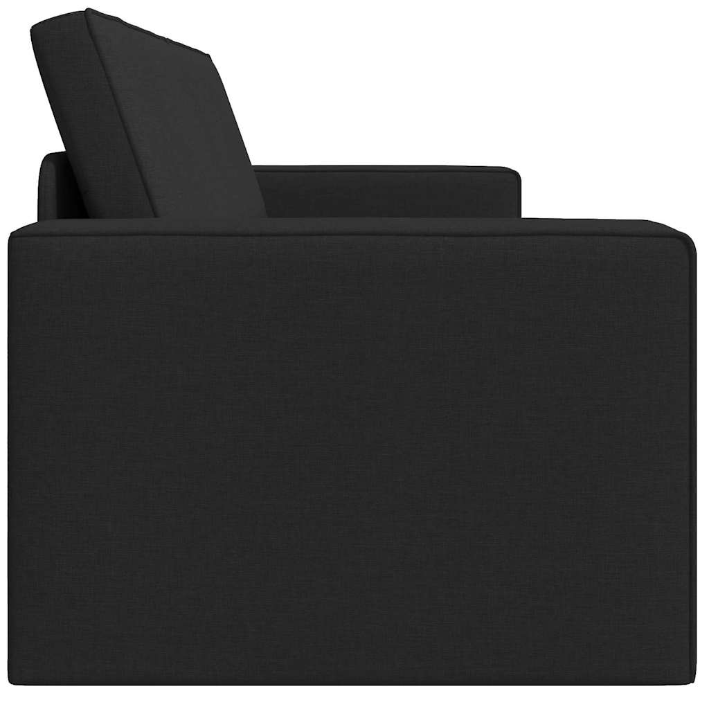 Sofá-cama de chão Preto 245 x 78 x 77 cm tecido