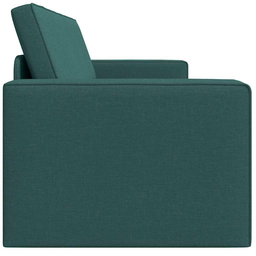 Sofá-cama de chão Verde-escuro 245 x 78 x 77 cm tecido