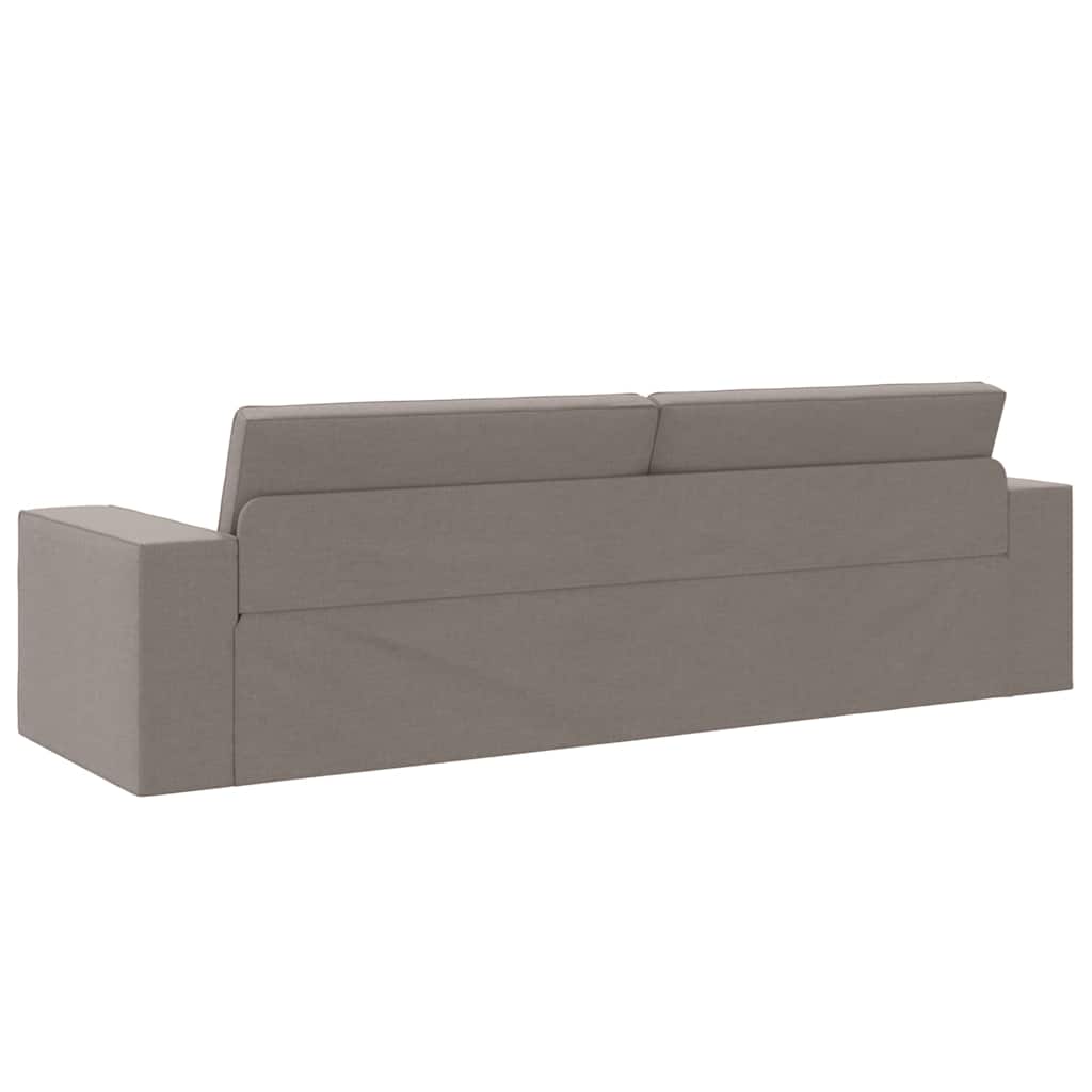 Sofá-cama de chão Cinzento-acastanhado 245 x 78 x 77 cm tecido