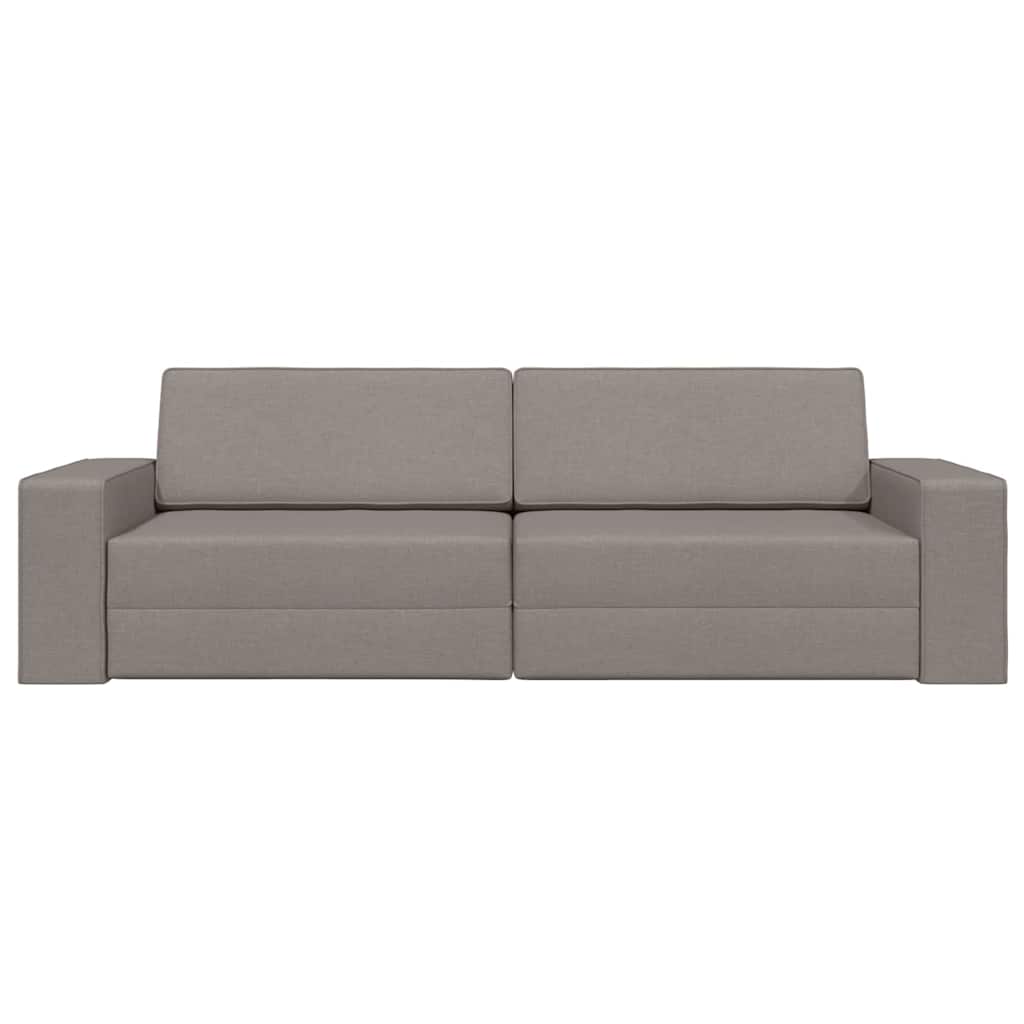 Sofá-cama de chão Cinzento-acastanhado 245 x 78 x 77 cm tecido
