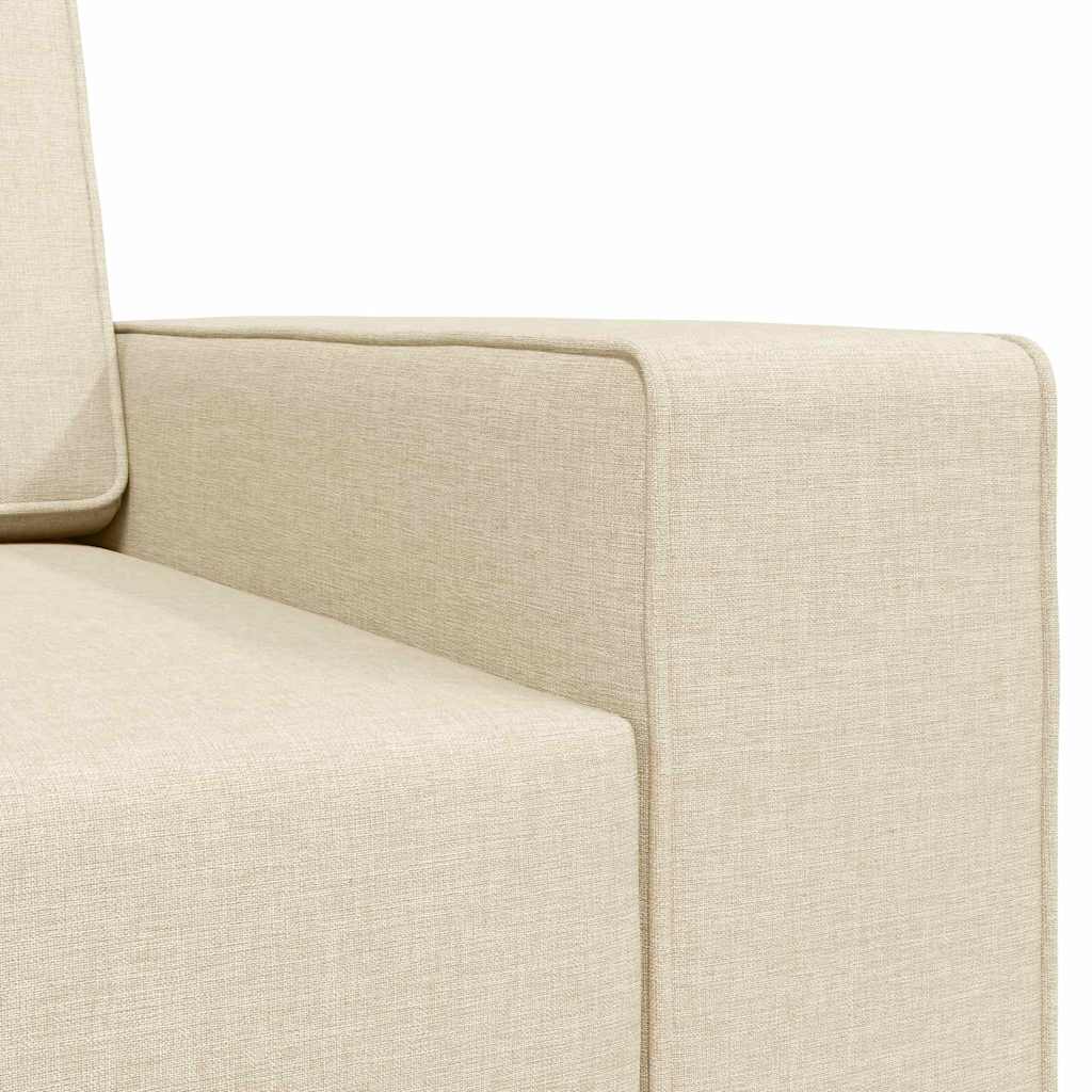 Sofá-cama Creme 245 x 78 x 77 cm tecido