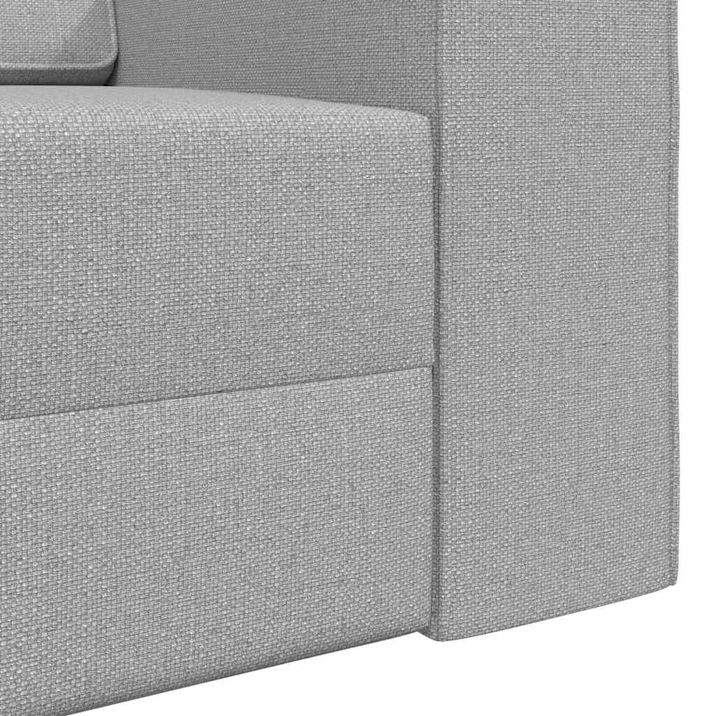 Sofá-cama Cinza Nuvem 245 x 78 x 77 cm tecido
