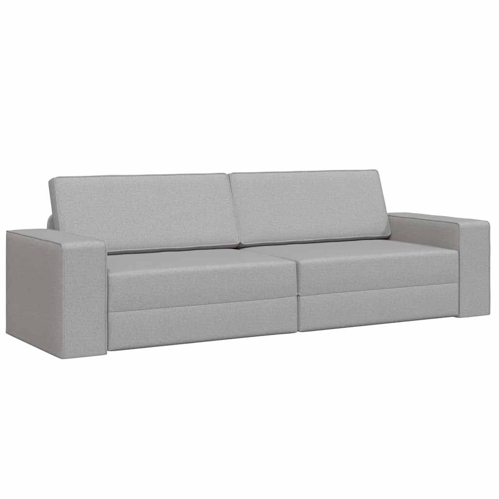 Sofá-cama Cinza Nuvem 245 x 78 x 77 cm tecido