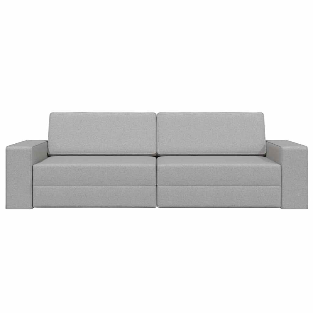 Sofá-cama Cinza Nuvem 245 x 78 x 77 cm tecido