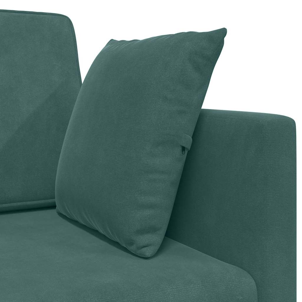 Sofá-Cama Verde-escuro 213 x 70 x 77 cm Veludo