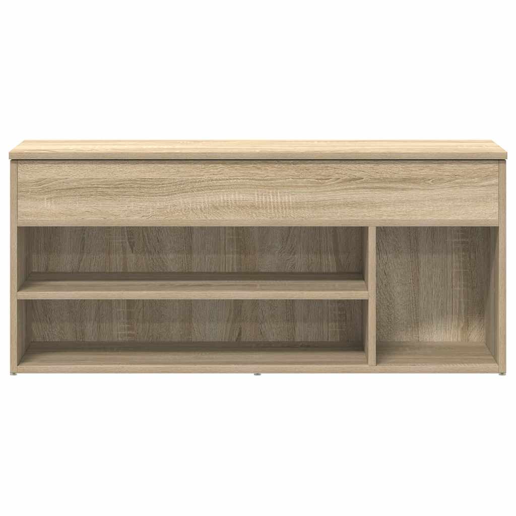 Banco sapateira 102x30,5x45cm derivados madeira carvalho sonoma