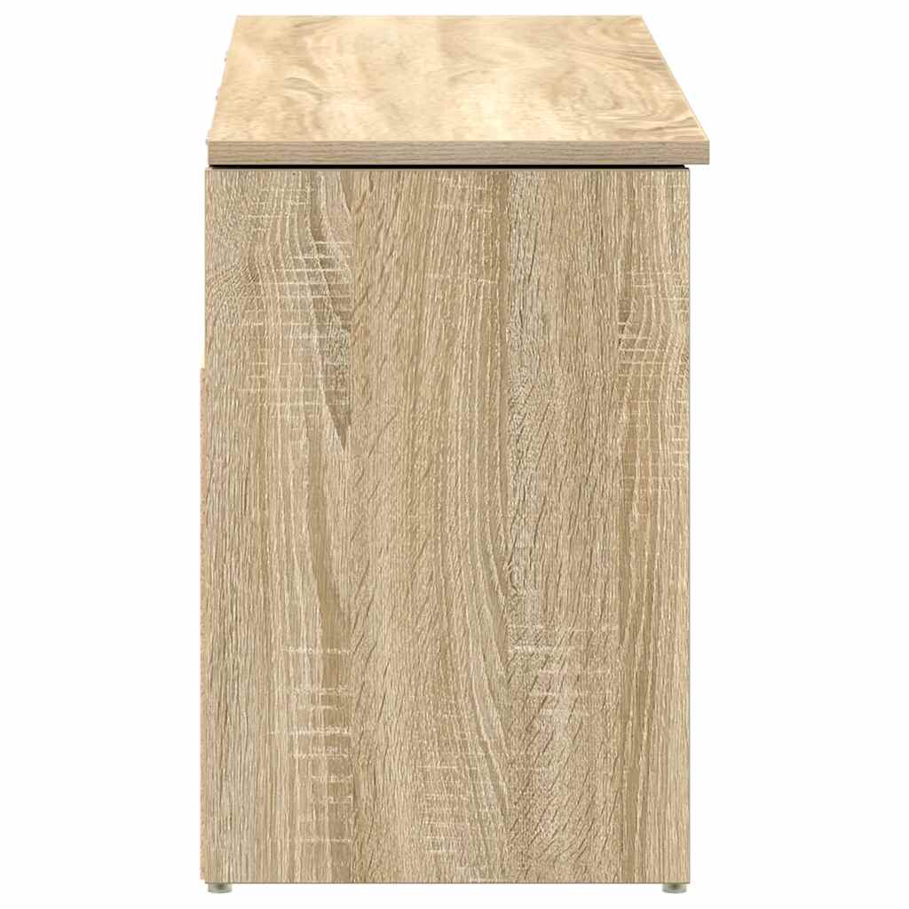 Banco sapateira 102x30,5x45cm derivados madeira carvalho sonoma