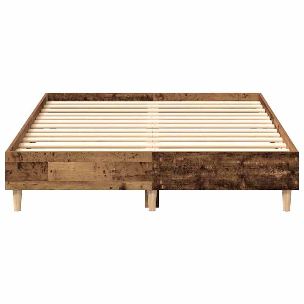 Estrutura de cama sem colchão 120x200 cm madeira velha