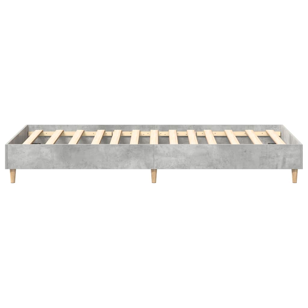 Estrutura de cama sem colchão 100x200 cm cinza sonoma