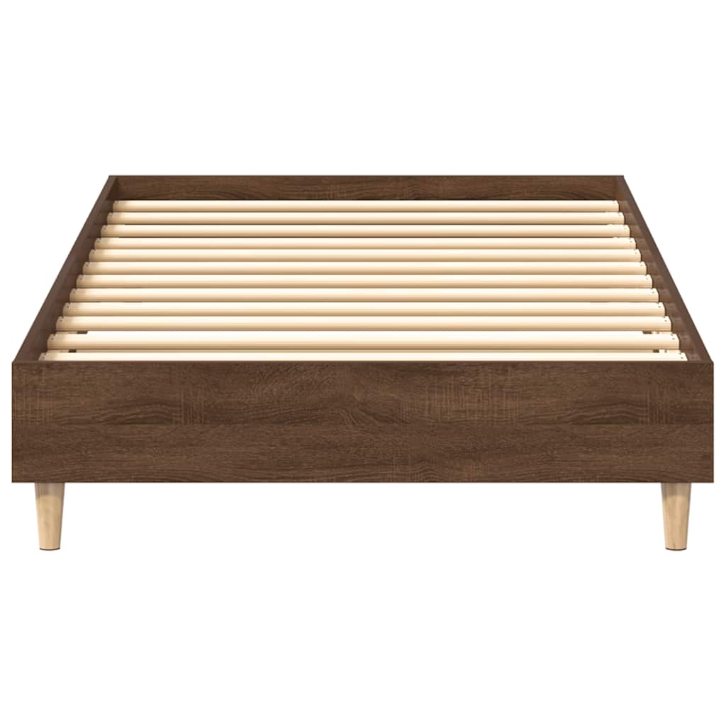 Estrutura cama s/ colchão 100x200 cm carvalho castanho