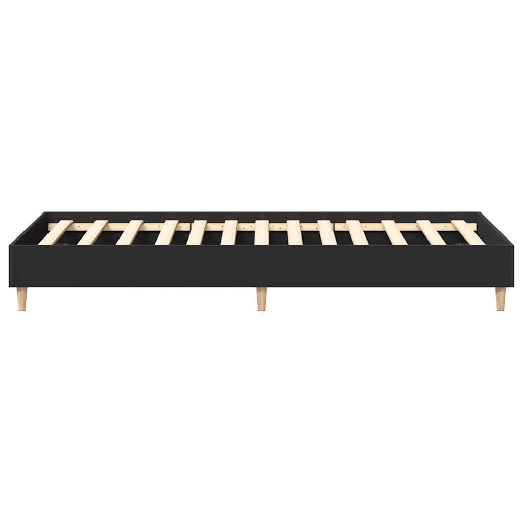 Estrutura cama s/ colchão 90x200 cm derivados de madeira preto