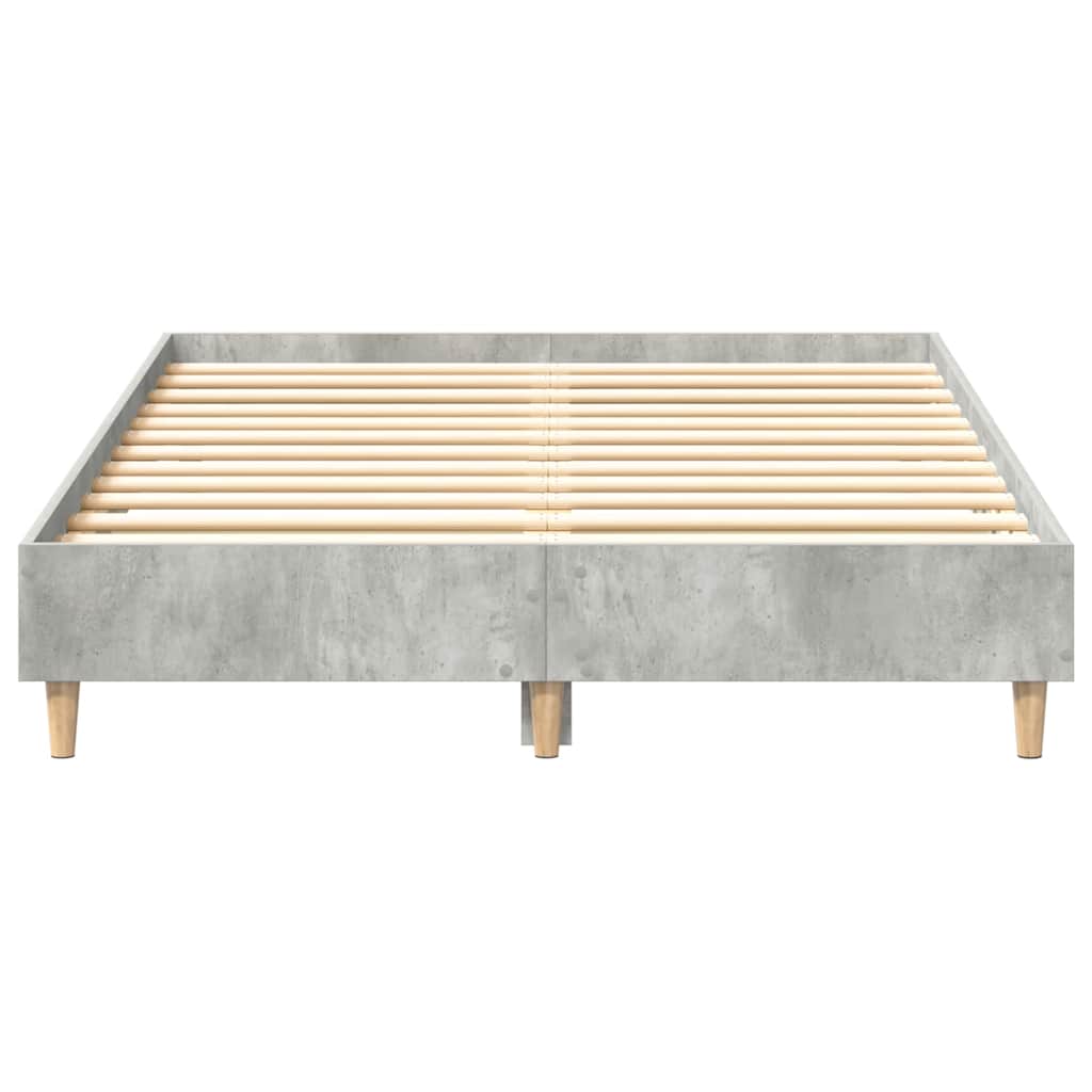 Estrutura de cama sem colchão 135x190 cm cinza cimento