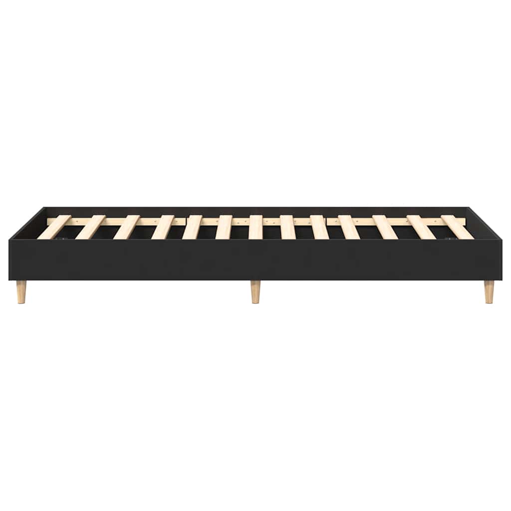 Estrutura cama s/ colchão 90x190 cm derivados de madeira preto
