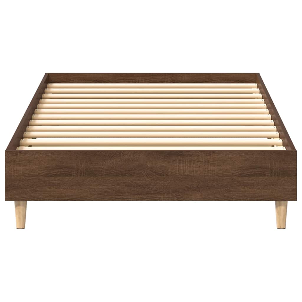 Estrutura cama s/ colchão 90x190 cm carvalho castanho