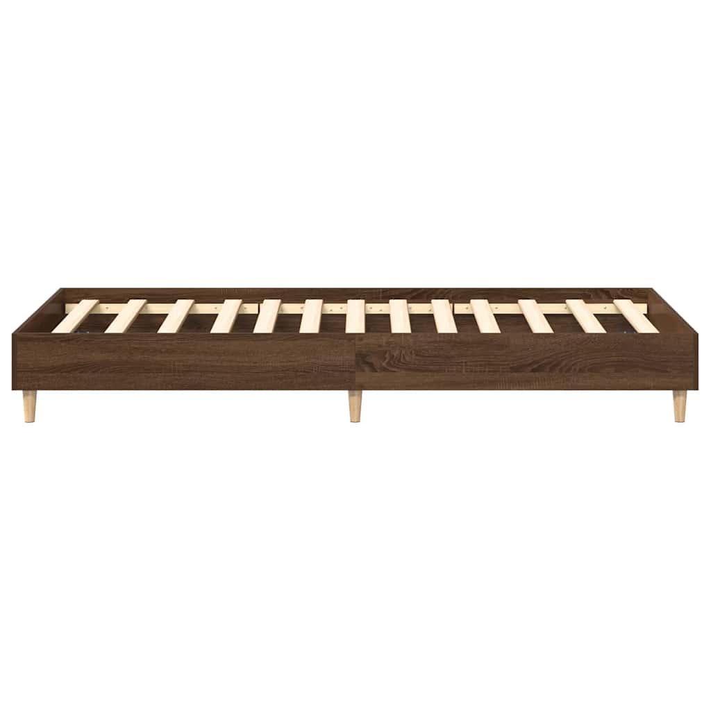 Estrutura cama s/ colchão 90x190 cm carvalho castanho