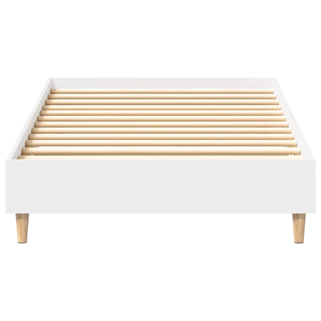 Estrutura cama s/ colchão 75x190 cm derivados de madeira branco