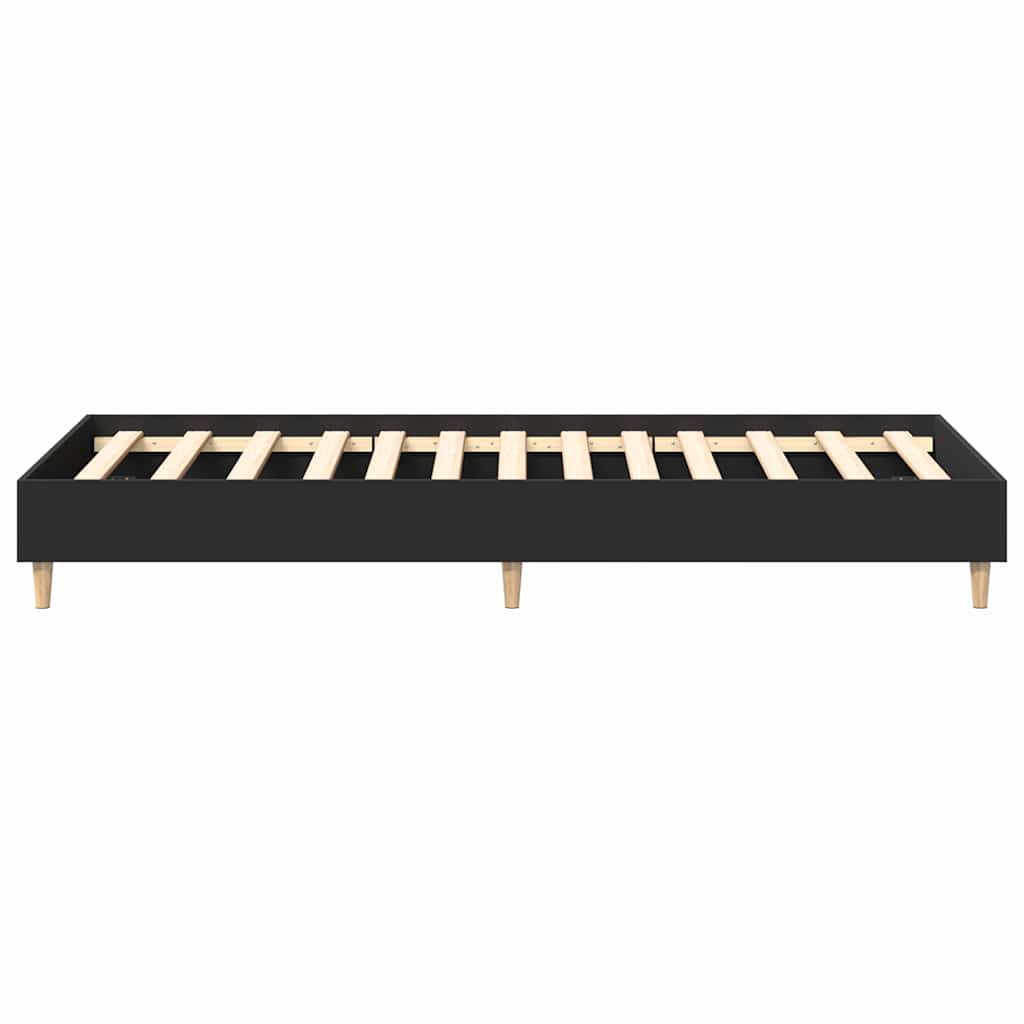 Estrutura cama s/ colchão 75x190 cm derivados de madeira preto