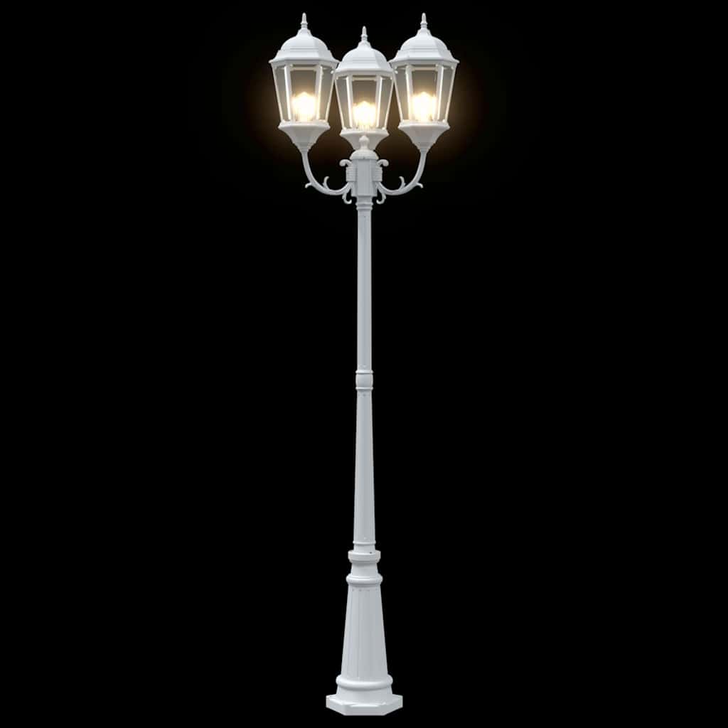 Luz de Jardim Branco 235 cm Alumínio