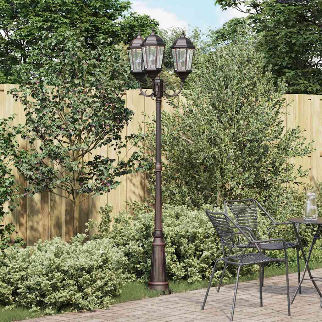 Luz de Jardim Bronze 235 cm Alumínio