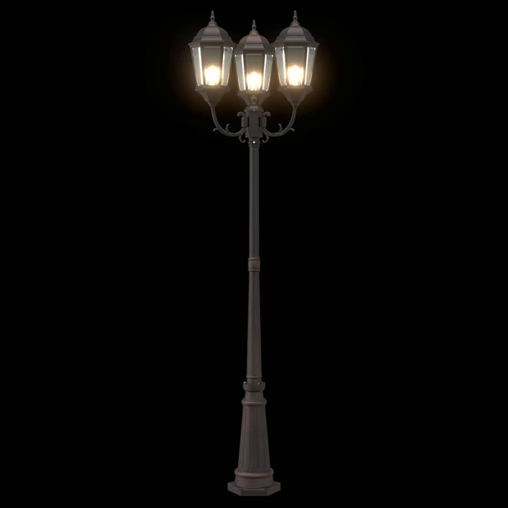 Luz de Jardim Bronze 235 cm Alumínio