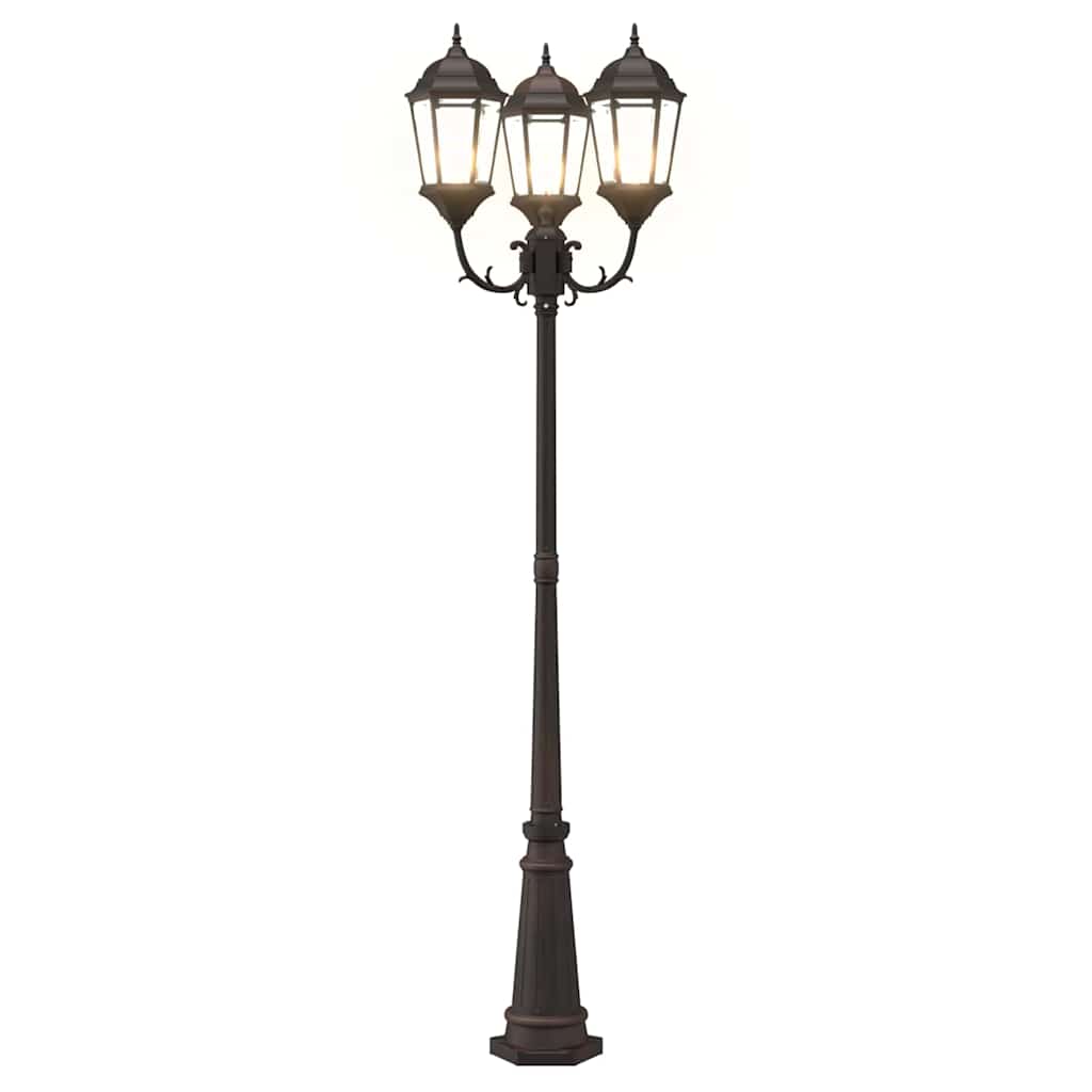 Luz de Jardim Bronze 235 cm Alumínio