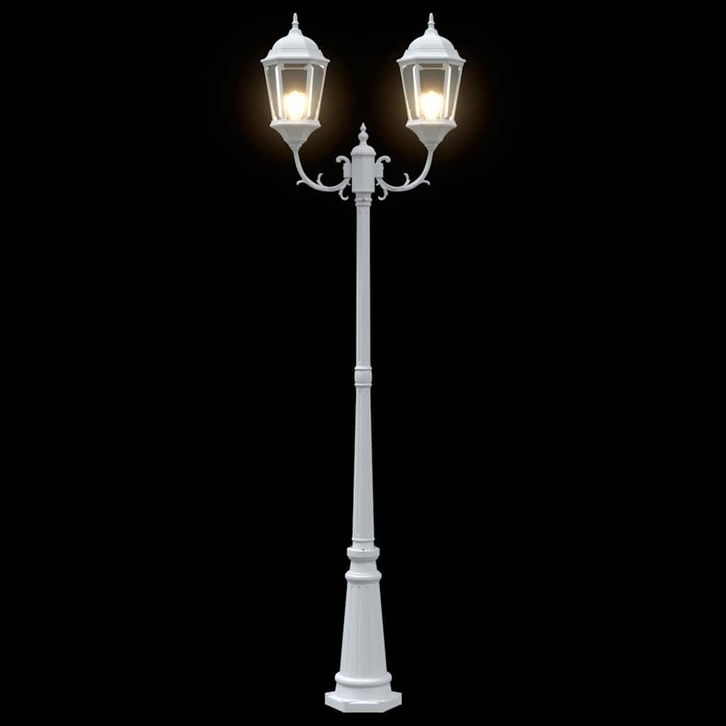 Luz de Jardim Branco 235 cm Alumínio