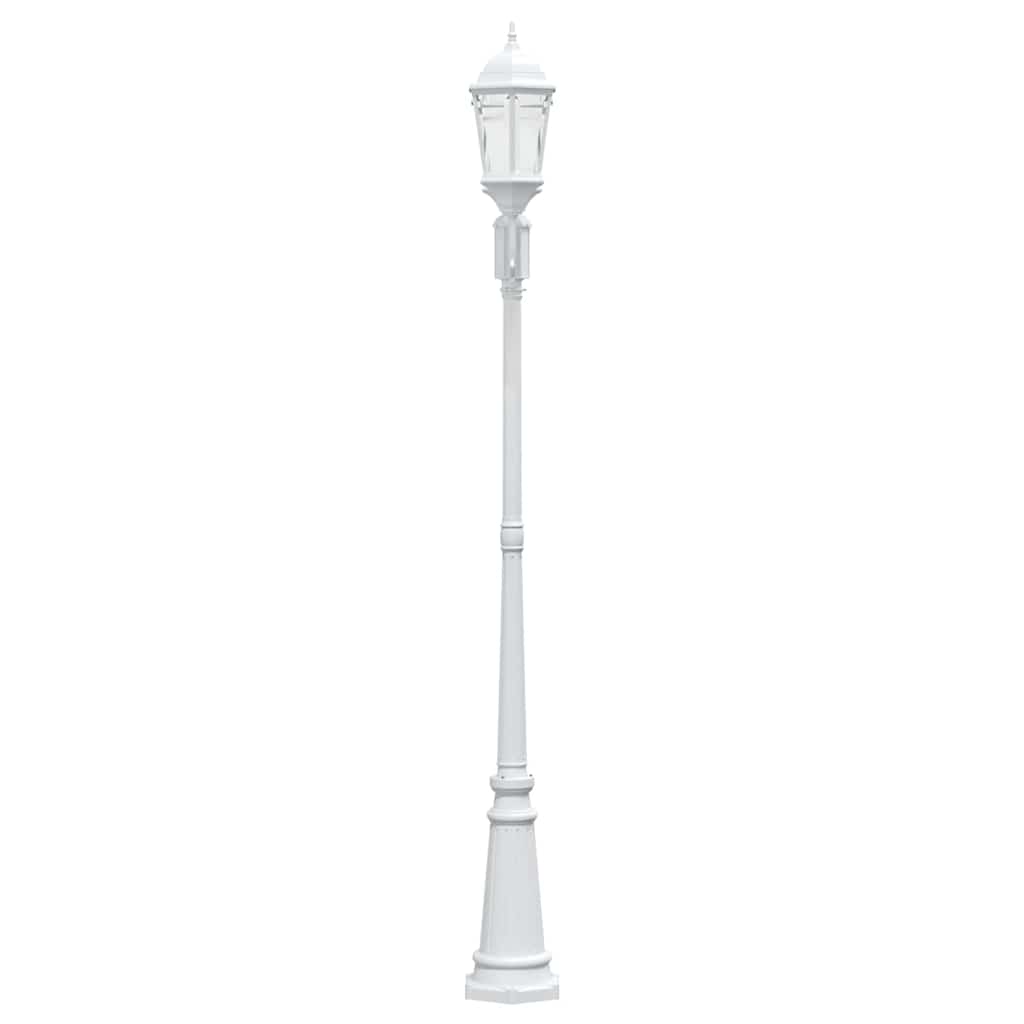 Luz de Jardim Branco 235 cm Alumínio