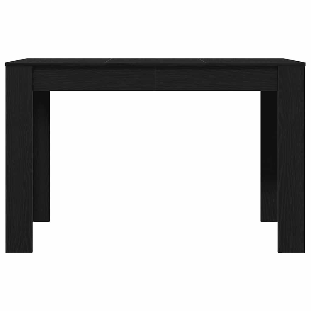 Mesa jantar 120x60x76 cm derivados de madeira carvalho preto