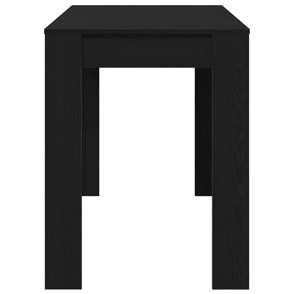 Mesa jantar 120x60x76 cm derivados de madeira carvalho preto