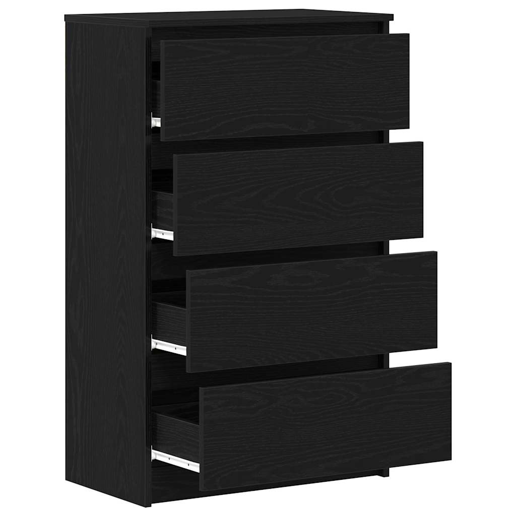 Aparador 60x35x98,5 cm derivados madeira cor carvalho preto