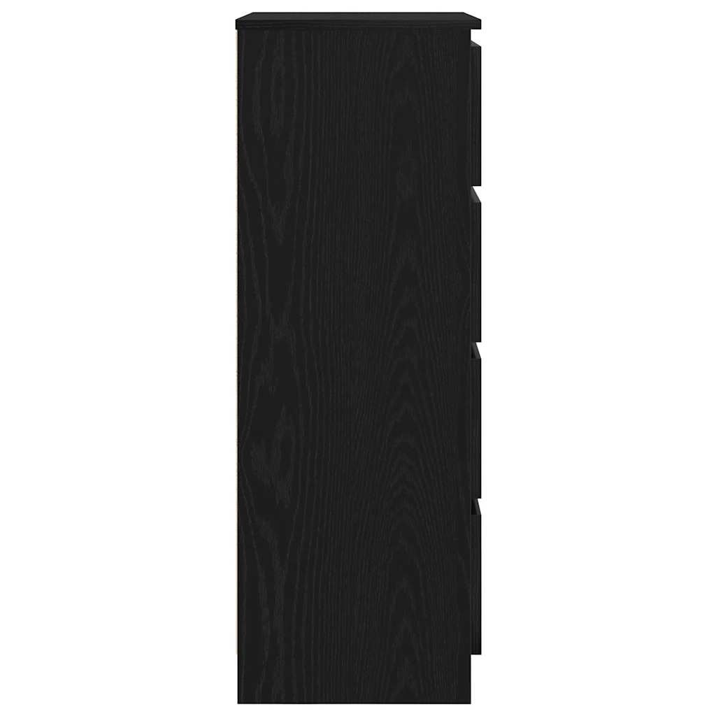Aparador 60x35x98,5 cm derivados madeira cor carvalho preto