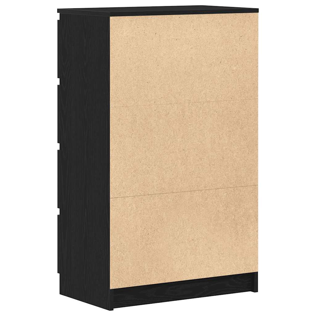 Aparador 60x35x98,5 cm derivados madeira cor carvalho preto