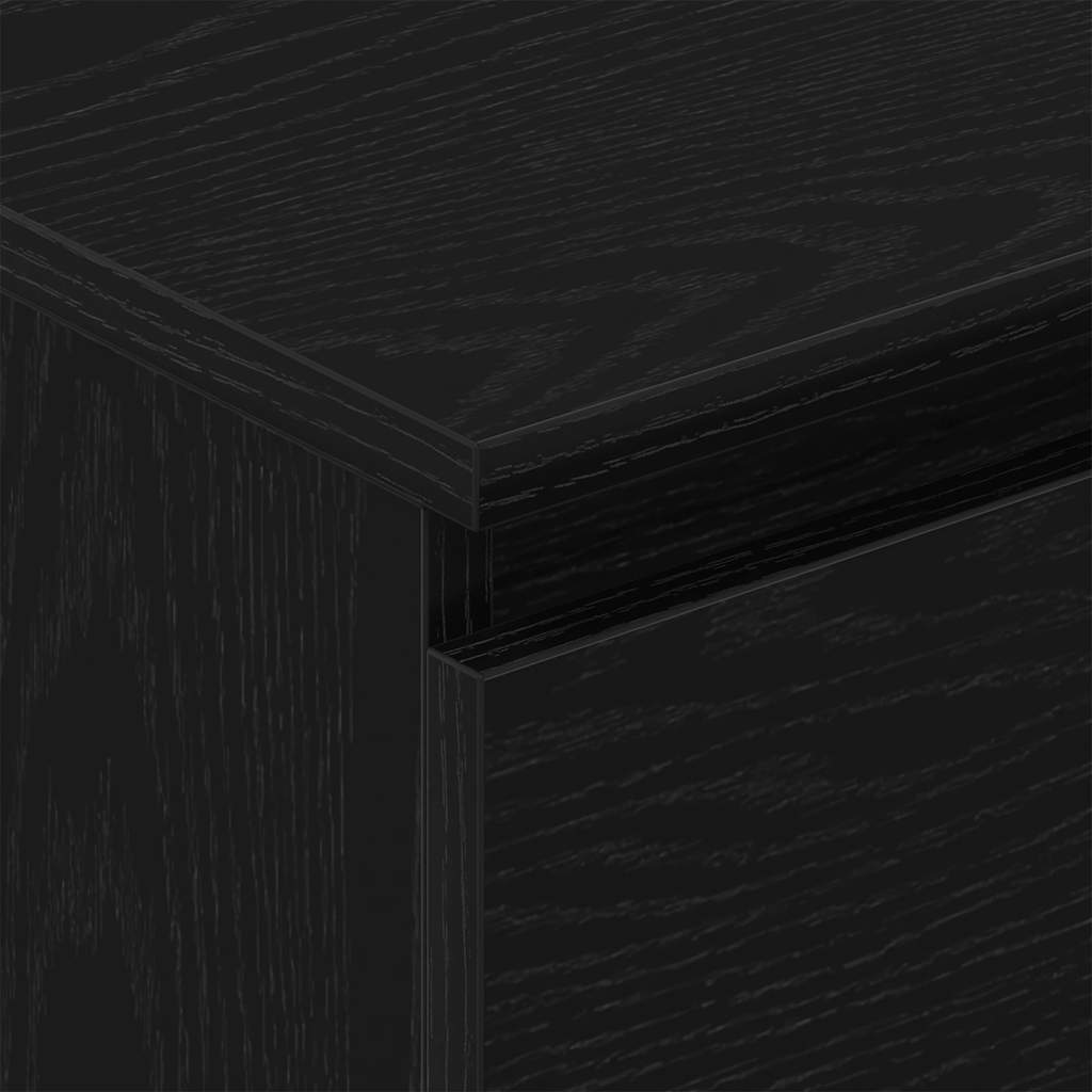 Aparador 60x35x98,5 cm derivados madeira cor carvalho preto