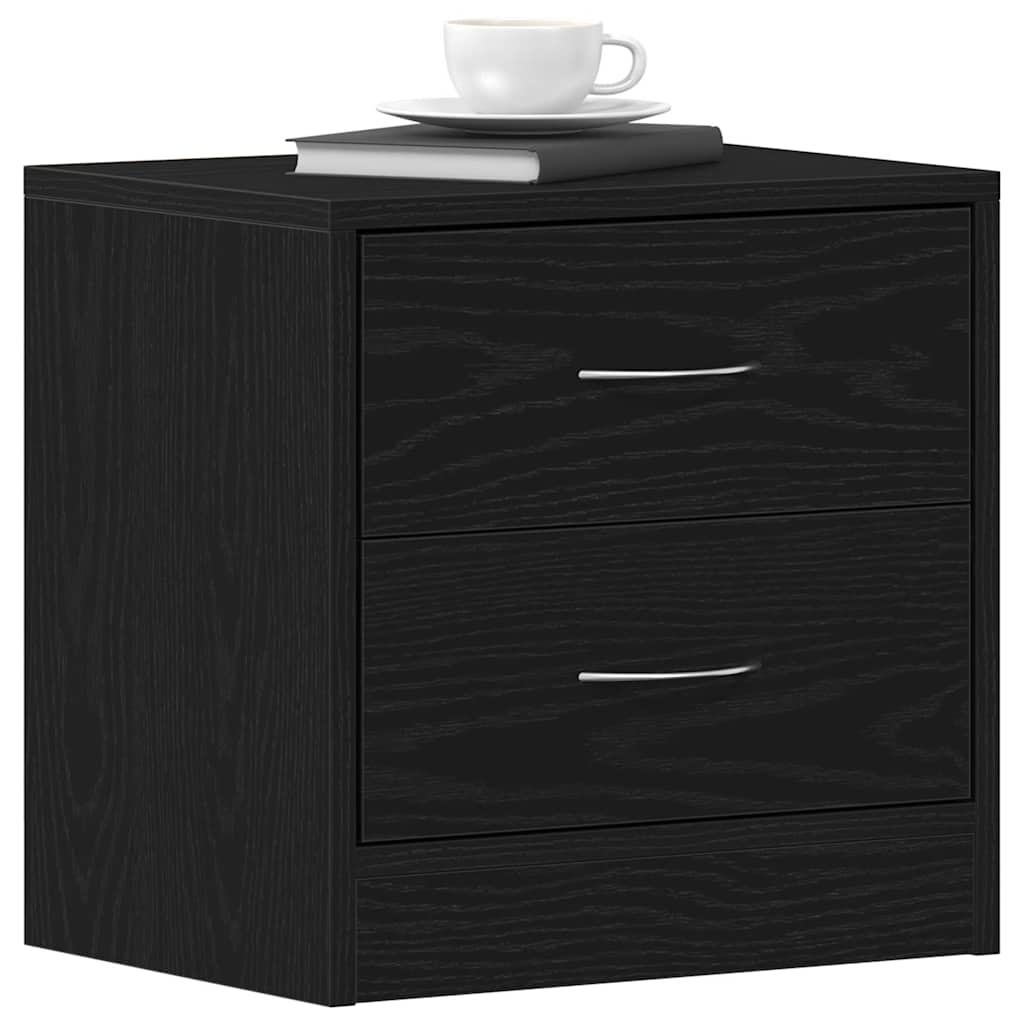 Mesa de cabeceira 40x30x40 cm deriv. de madeira carvalho preto