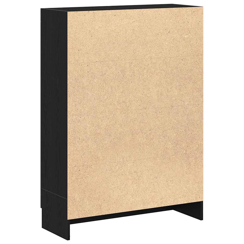 Estante 82,5x30,5x115 cm derivados de madeira carvalho preto