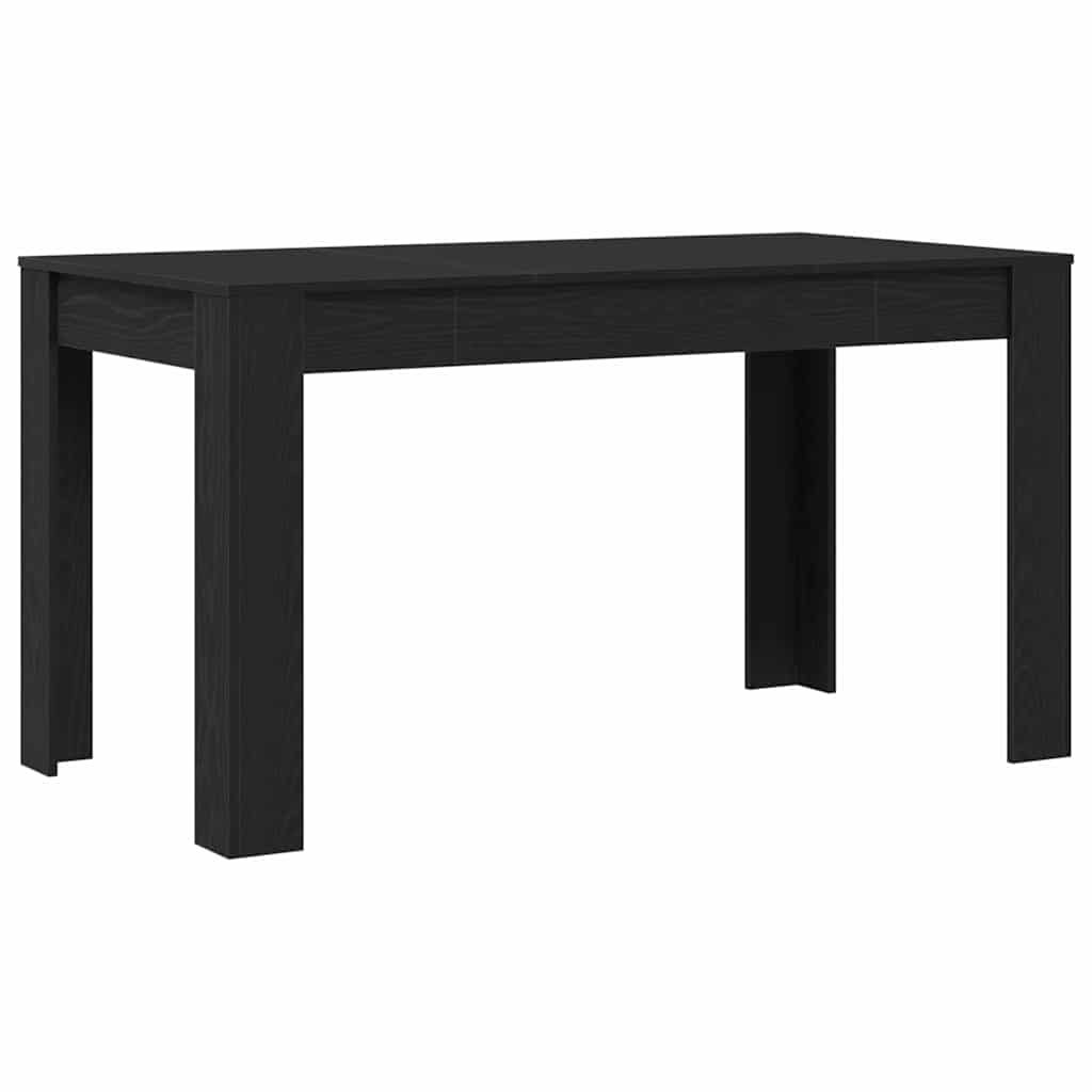 Mesa de jantar Carvalho preto 140 x 74.5 x 76 cm