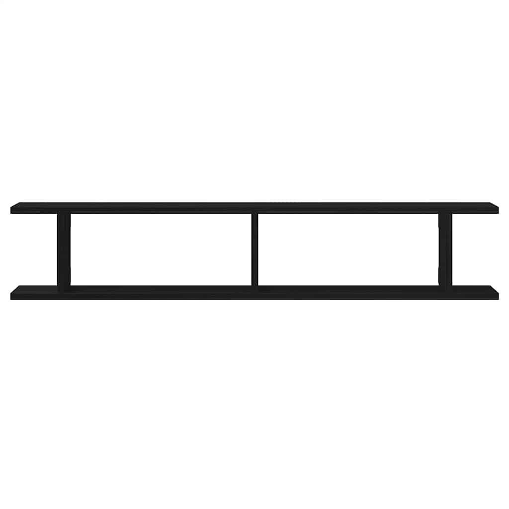 Estantes de parede 2 pcs 105x18x20 cm carvalho preto